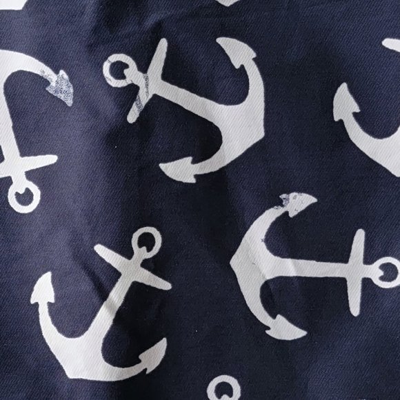 J. Crew Navy and White Nautical Anchor Skirt 4 - Picture 6 of 6